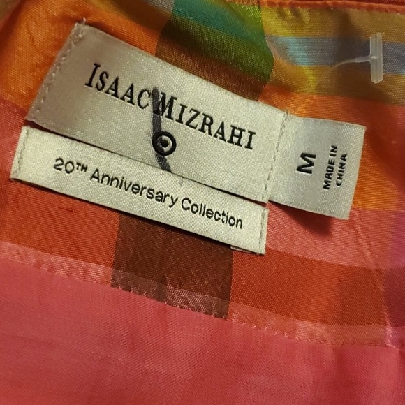 Isaac Mizrahi for Target Plaid Silk Party Dress M - Picture 3 of 8